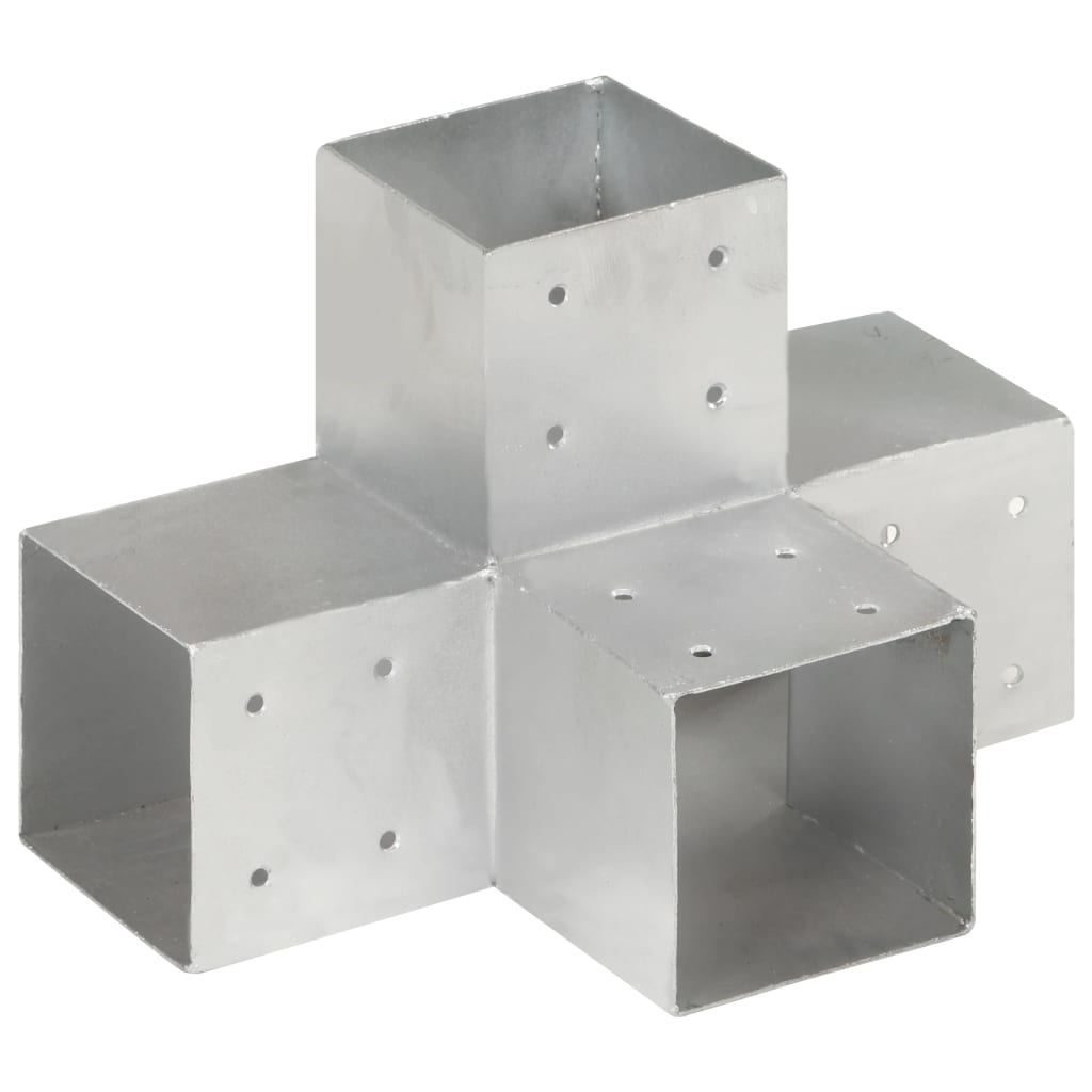 Paalverbinding X-vorm 101x101 mm gegalvaniseerd metaal is nu te koop bij PeponiXL, paradijselijk wonen!