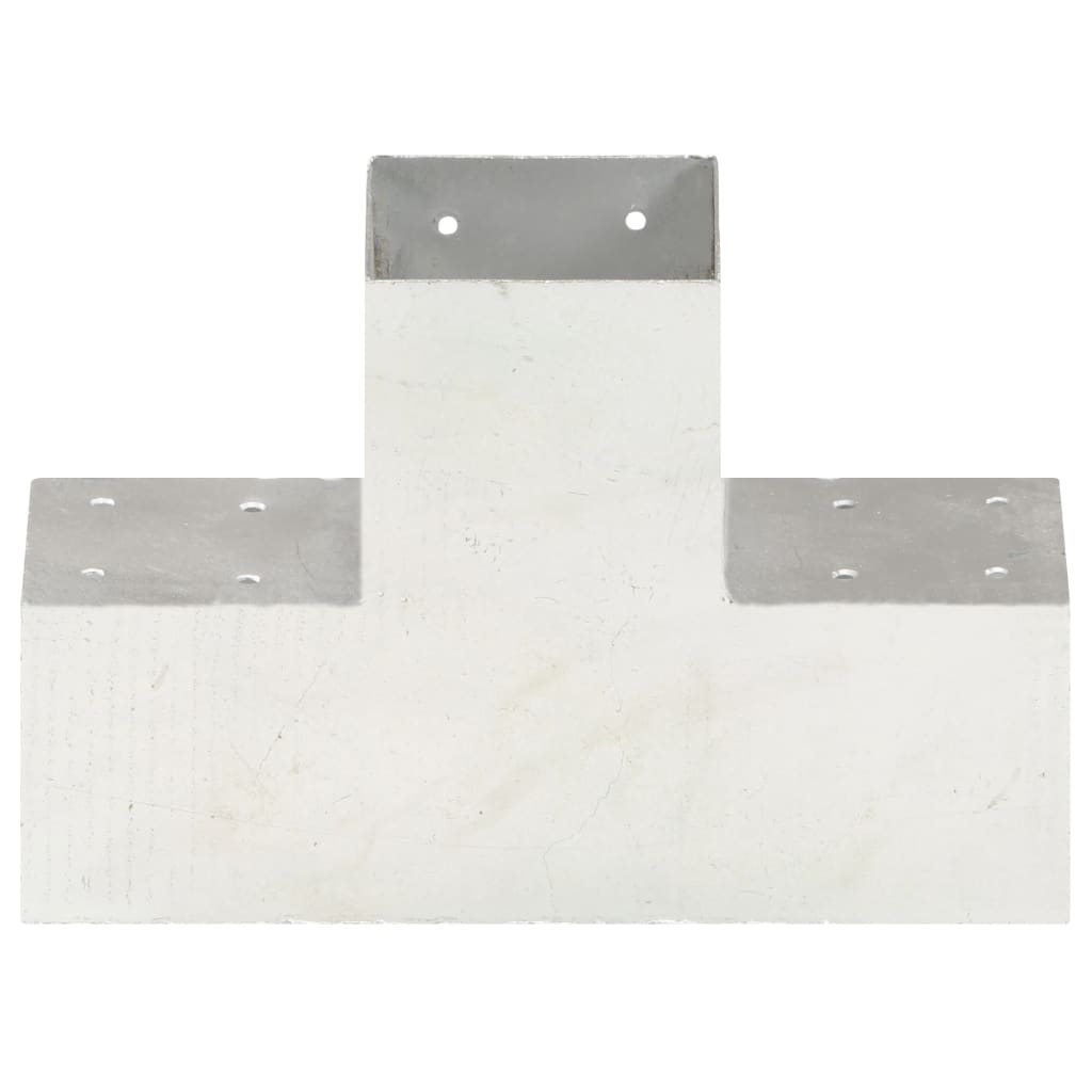 Paalverbindingen 4 st X-vorm 101x101 mm gegalvaniseerd metaal is nu te koop bij PeponiXL, paradijselijk wonen!