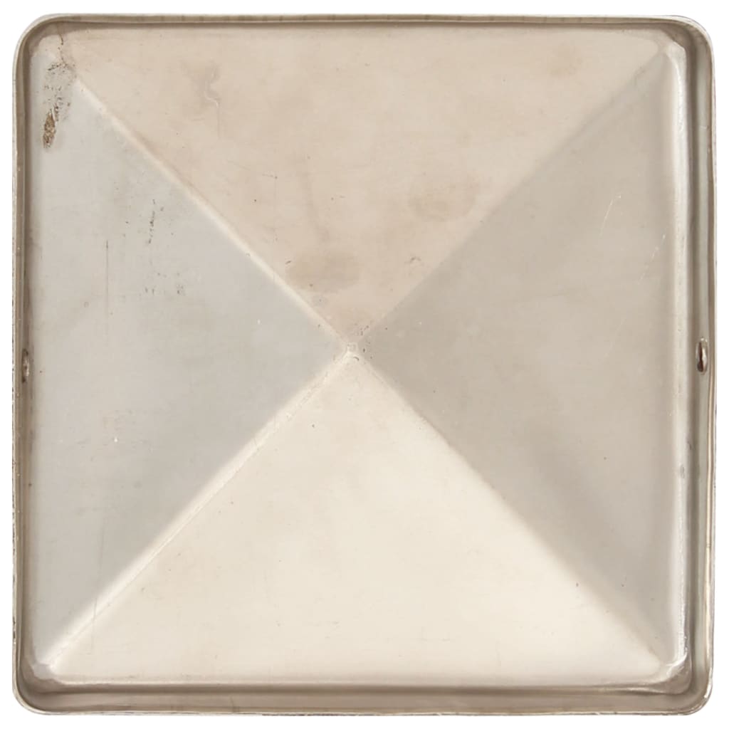 Paalkappen 6 st piramide 101x101 mm roestvrij staal is nu te koop bij PeponiXL, paradijselijk wonen!