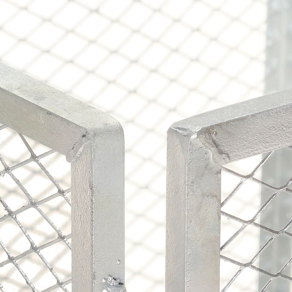 Compostbak 85x85x70 cm gegalvaniseerd staal is nu te koop bij PeponiXL, paradijselijk wonen!