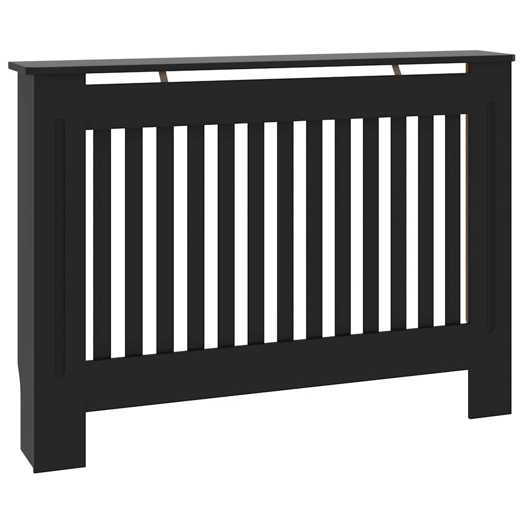 Radiatorombouw 112x19x81,5 cm bewerkt hout zwart is nu te koop bij PeponiXL, paradijselijk wonen!