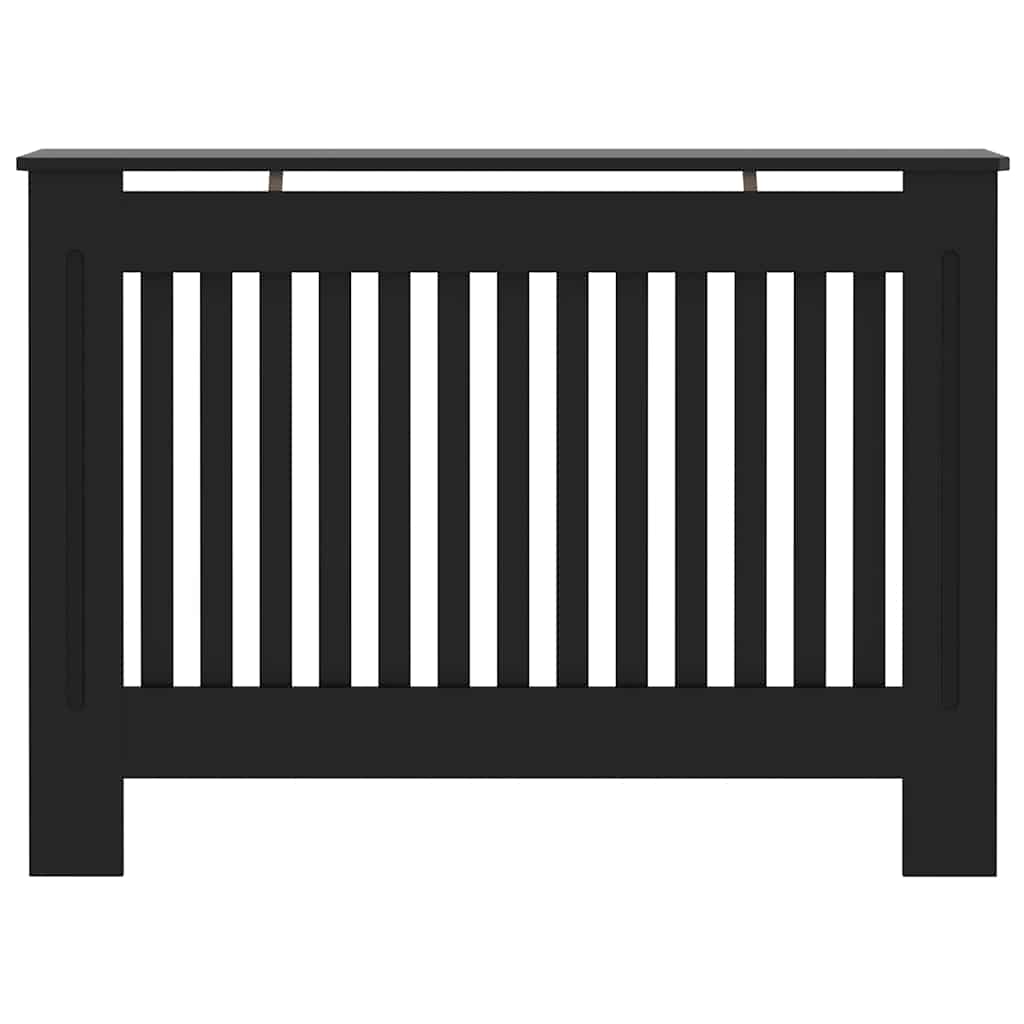 Radiatorombouw 112x19x81,5 cm bewerkt hout zwart is nu te koop bij PeponiXL, paradijselijk wonen!