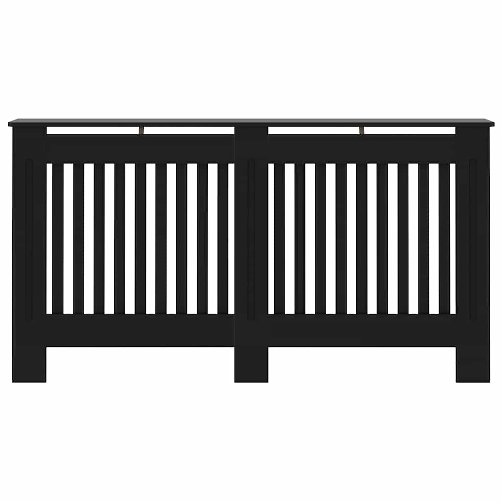 Radiatorombouw 152x19x81,5 cm bewerkt hout zwart is nu te koop bij PeponiXL, paradijselijk wonen!