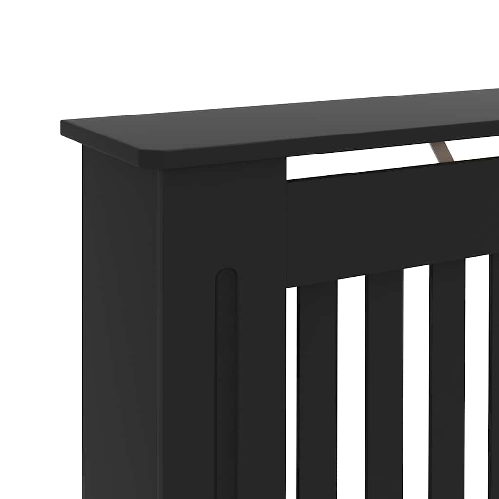 Radiatorombouw 152x19x81,5 cm bewerkt hout zwart is nu te koop bij PeponiXL, paradijselijk wonen!