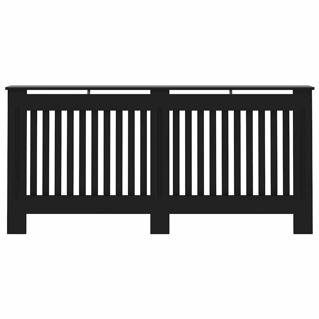 Radiatorombouw 172x19x81,5 cm bewerkt hout zwart is nu te koop bij PeponiXL, paradijselijk wonen!