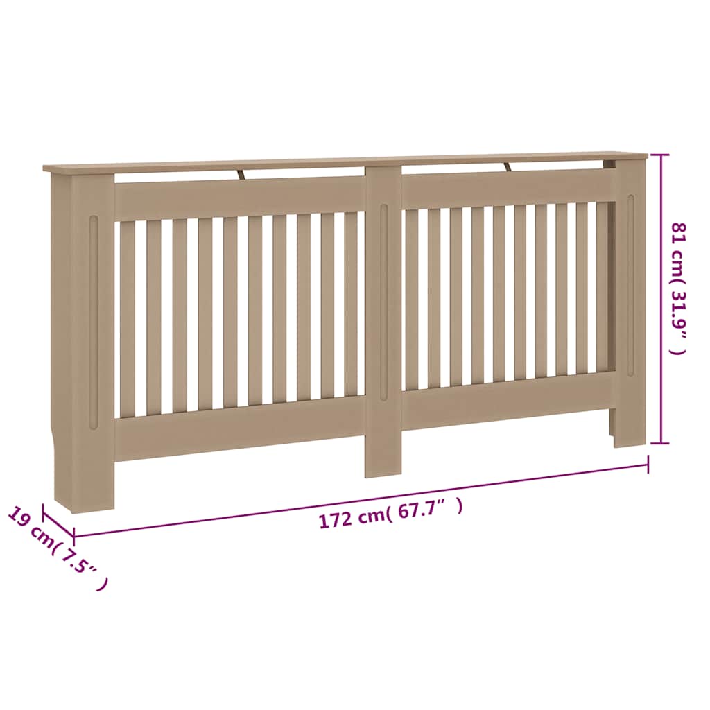 Radiatorombouw 172x19x81 cm bewerkt hout is nu te koop bij PeponiXL, paradijselijk wonen!