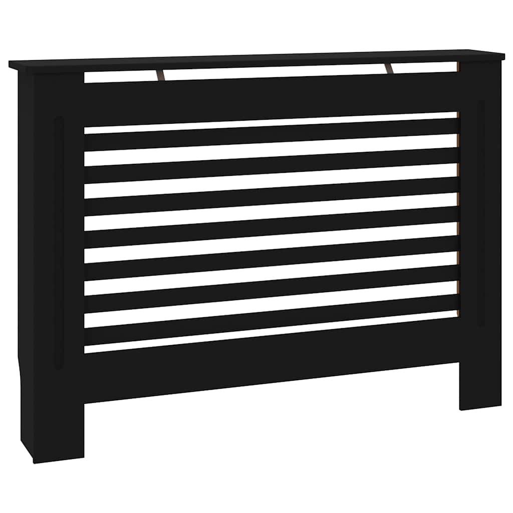 Radiatorombouw 112x19x81,5 cm MDF zwart is nu te koop bij PeponiXL, paradijselijk wonen!