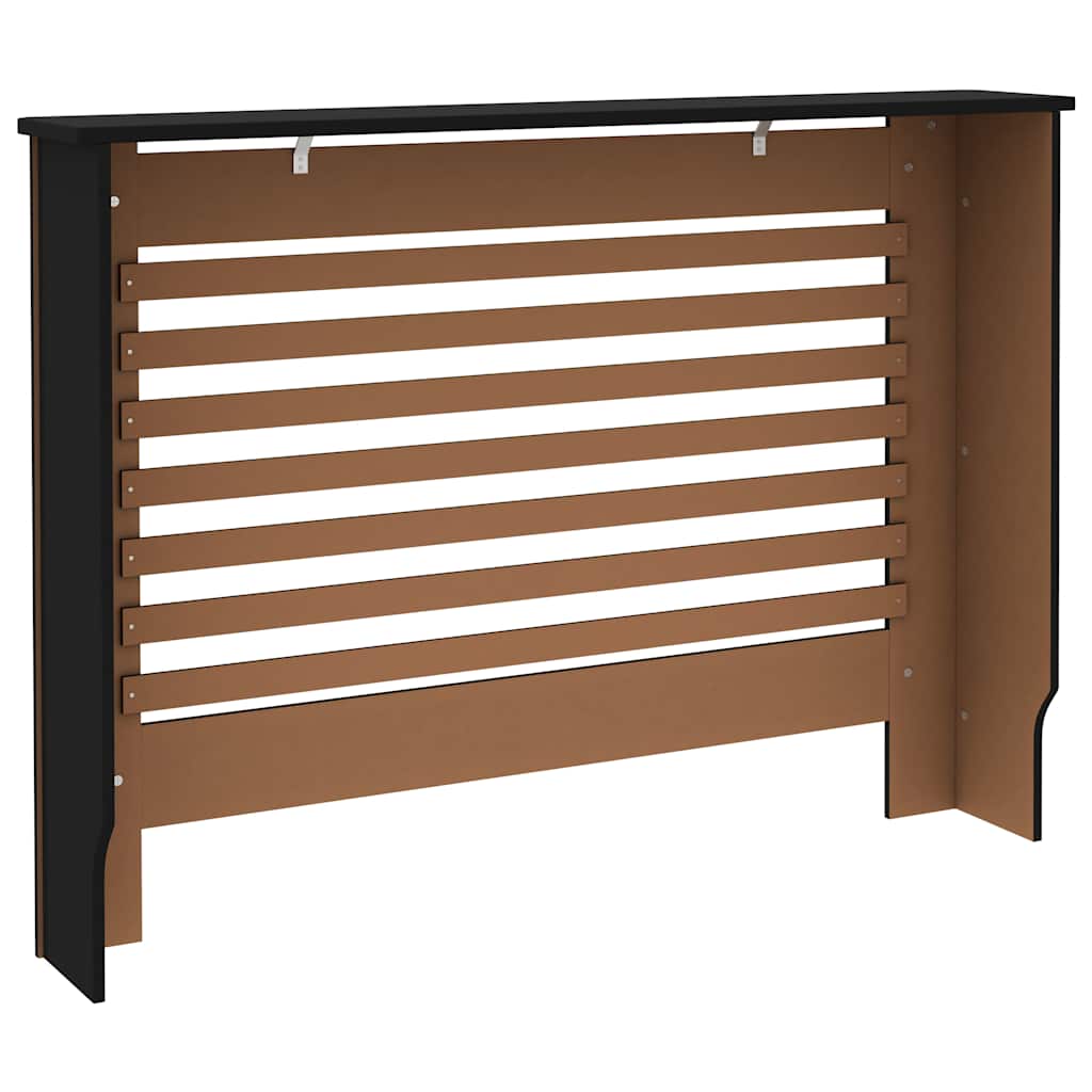 Radiatorombouw 112x19x81,5 cm MDF zwart is nu te koop bij PeponiXL, paradijselijk wonen!