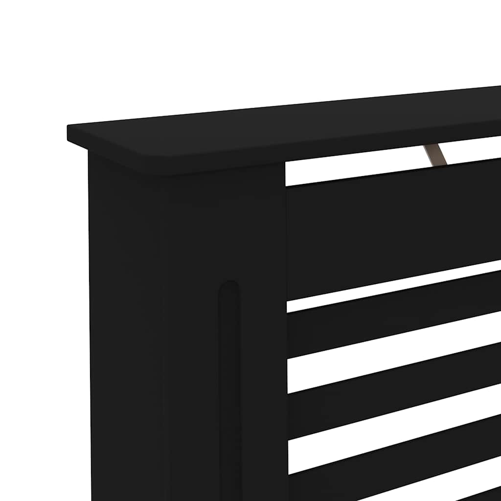 Radiatorombouw 112x19x81,5 cm MDF zwart is nu te koop bij PeponiXL, paradijselijk wonen!