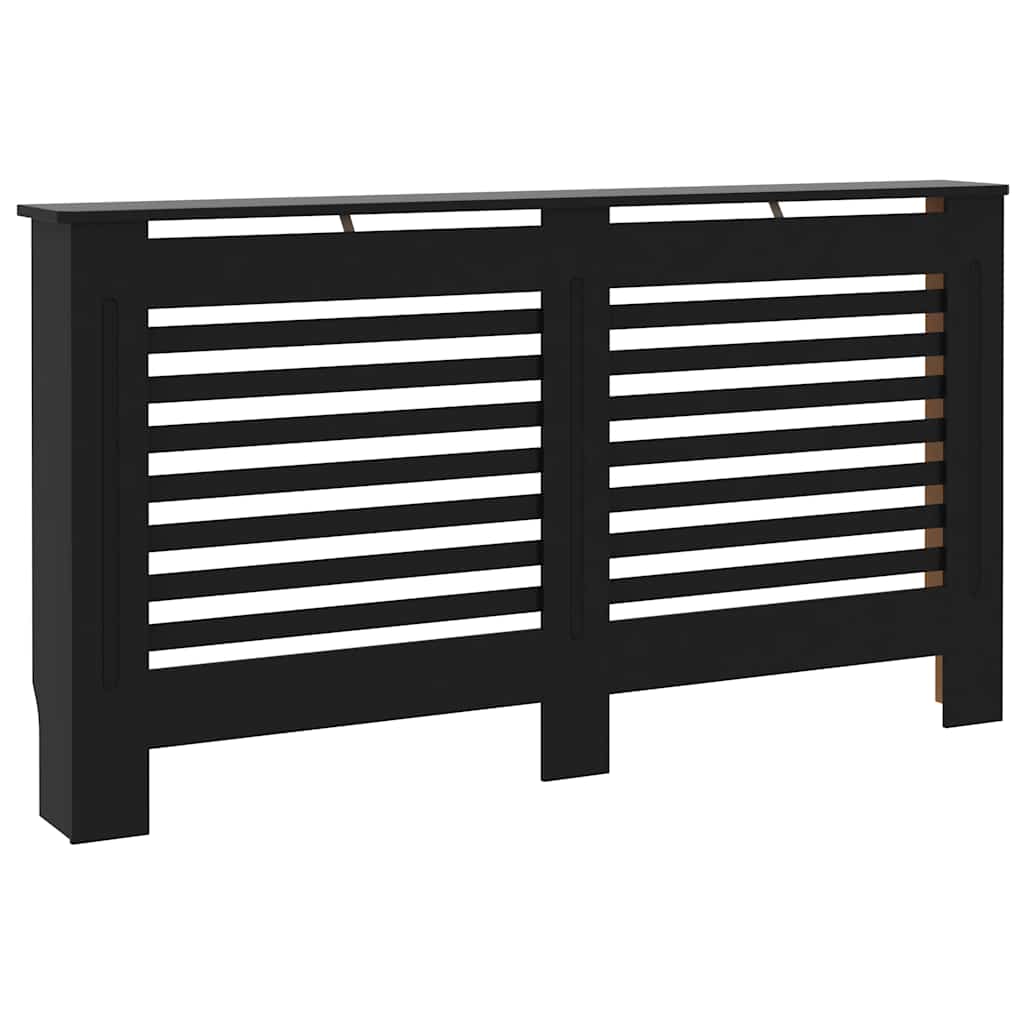 Radiatorombouw 152x19x81,5 cm MDF zwart is nu te koop bij PeponiXL, paradijselijk wonen!