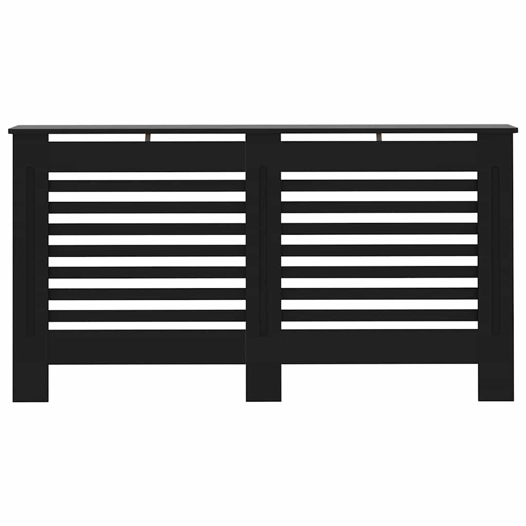Radiatorombouw 152x19x81,5 cm MDF zwart is nu te koop bij PeponiXL, paradijselijk wonen!