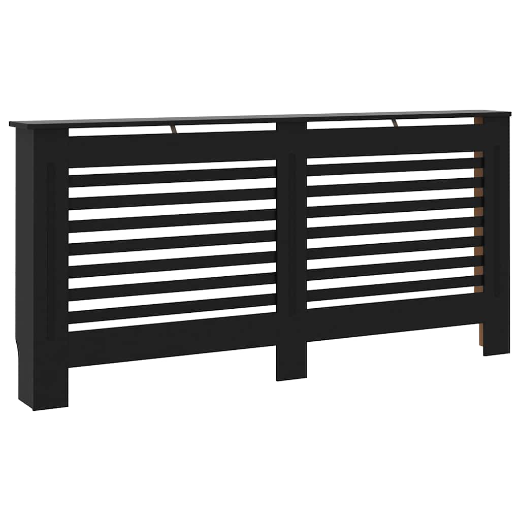 Radiatorombouw 172x19x81,5 cm MDF zwart is nu te koop bij PeponiXL, paradijselijk wonen!