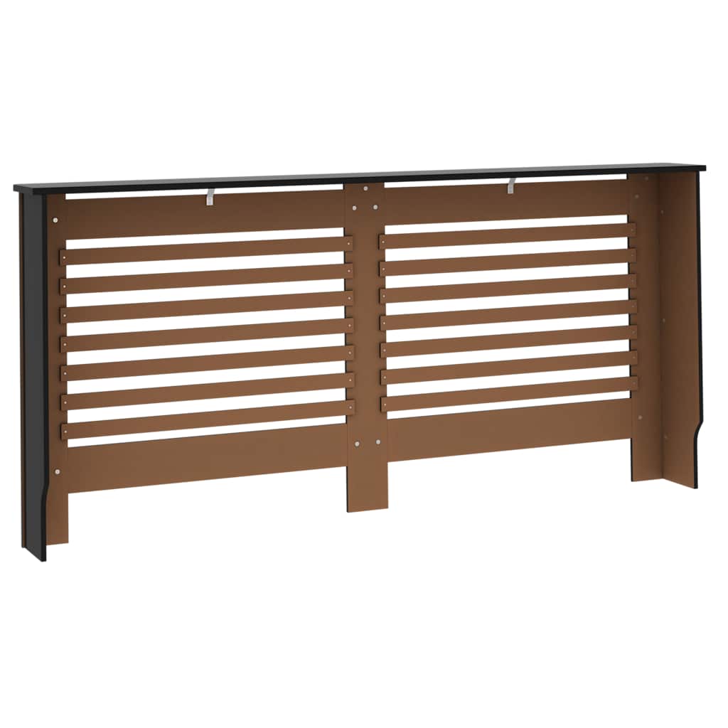 Radiatorombouw 172x19x81,5 cm MDF zwart is nu te koop bij PeponiXL, paradijselijk wonen!