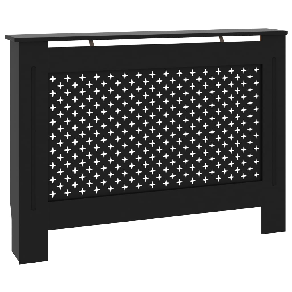 Radiatorombouw 112x19x81,5 cm MDF zwart is nu te koop bij PeponiXL, paradijselijk wonen!