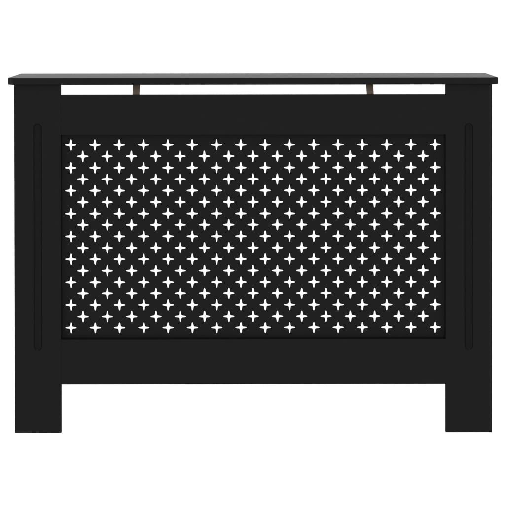 Radiatorombouw 112x19x81,5 cm MDF zwart is nu te koop bij PeponiXL, paradijselijk wonen!