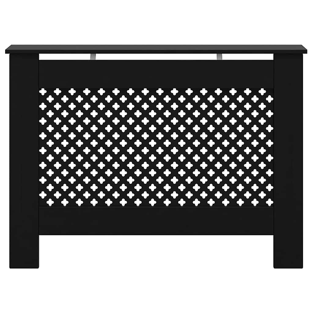 Radiatorombouw 112x19x81,5 cm MDF zwart is nu te koop bij PeponiXL, paradijselijk wonen!