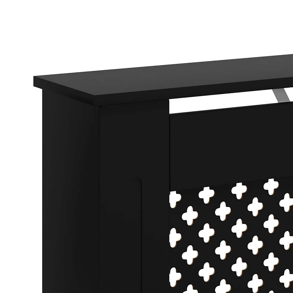 Radiatorombouw 112x19x81,5 cm MDF zwart is nu te koop bij PeponiXL, paradijselijk wonen!