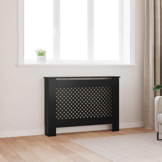Radiatorombouw 112x19x81,5 cm MDF zwart is nu te koop bij PeponiXL, paradijselijk wonen!