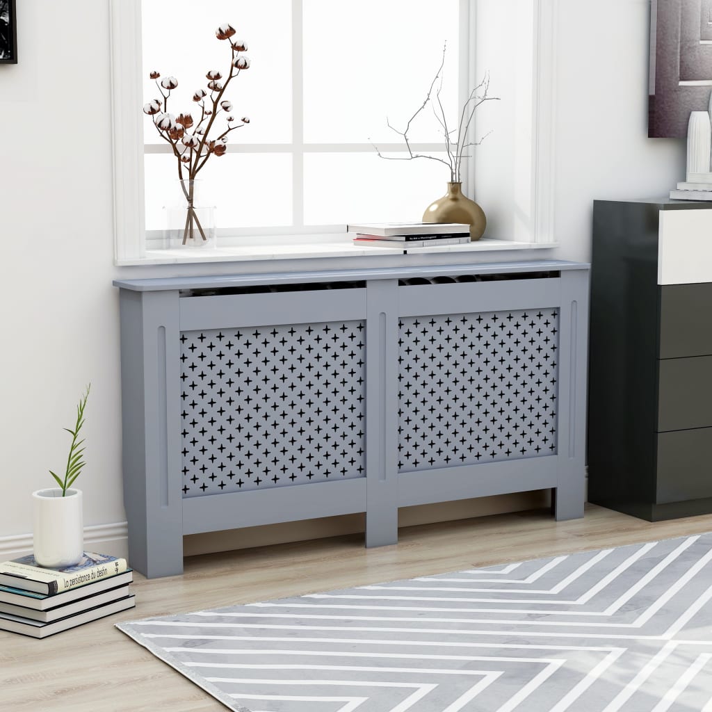 Radiatorombouw 152x19x81,5 cm MDF antraciet is nu te koop bij PeponiXL, paradijselijk wonen!