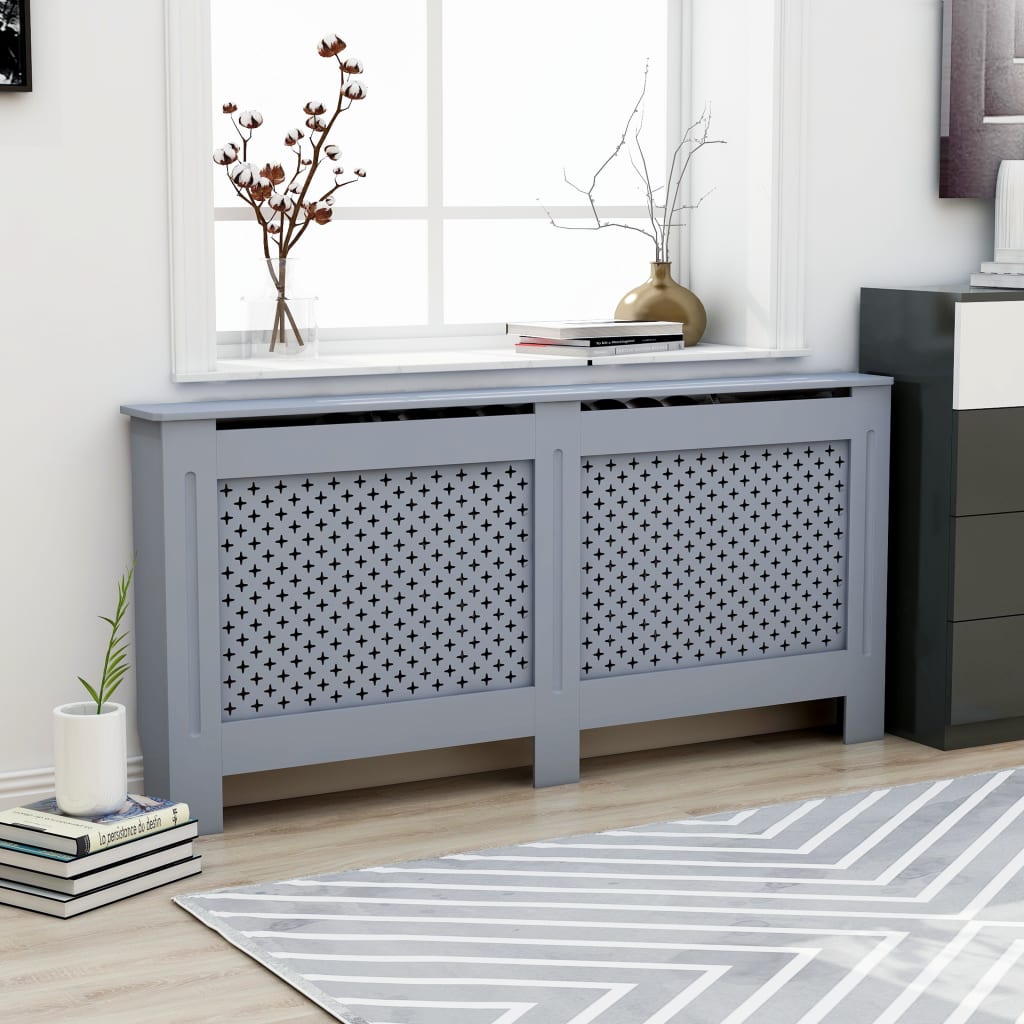 Radiatorombouw 172x19x81,5 cm MDF antraciet is nu te koop bij PeponiXL, paradijselijk wonen!