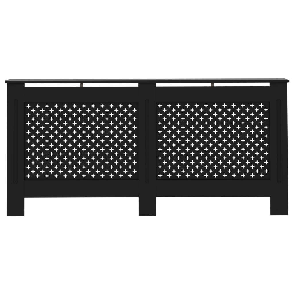 Radiatorombouw 172x19x81,5 cm MDF zwart is nu te koop bij PeponiXL, paradijselijk wonen!