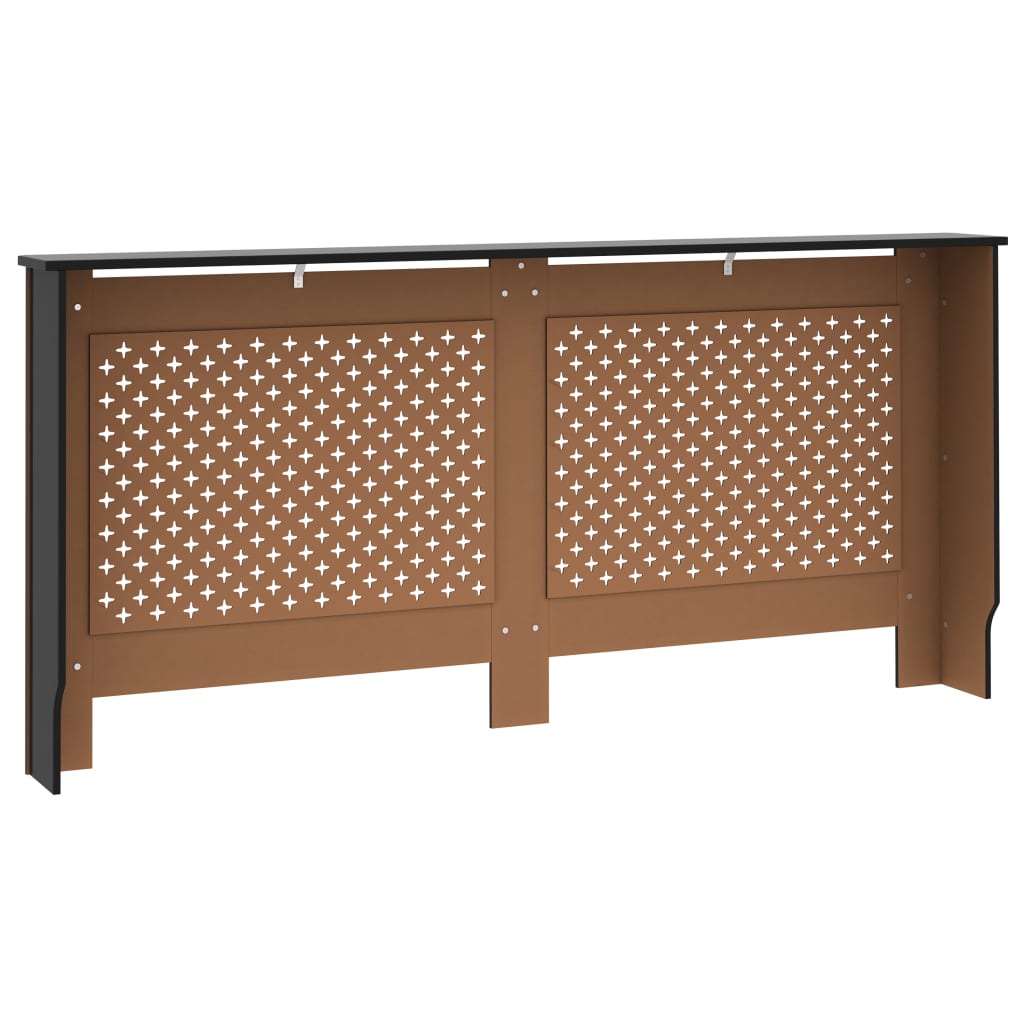 Radiatorombouw 172x19x81,5 cm MDF zwart is nu te koop bij PeponiXL, paradijselijk wonen!
