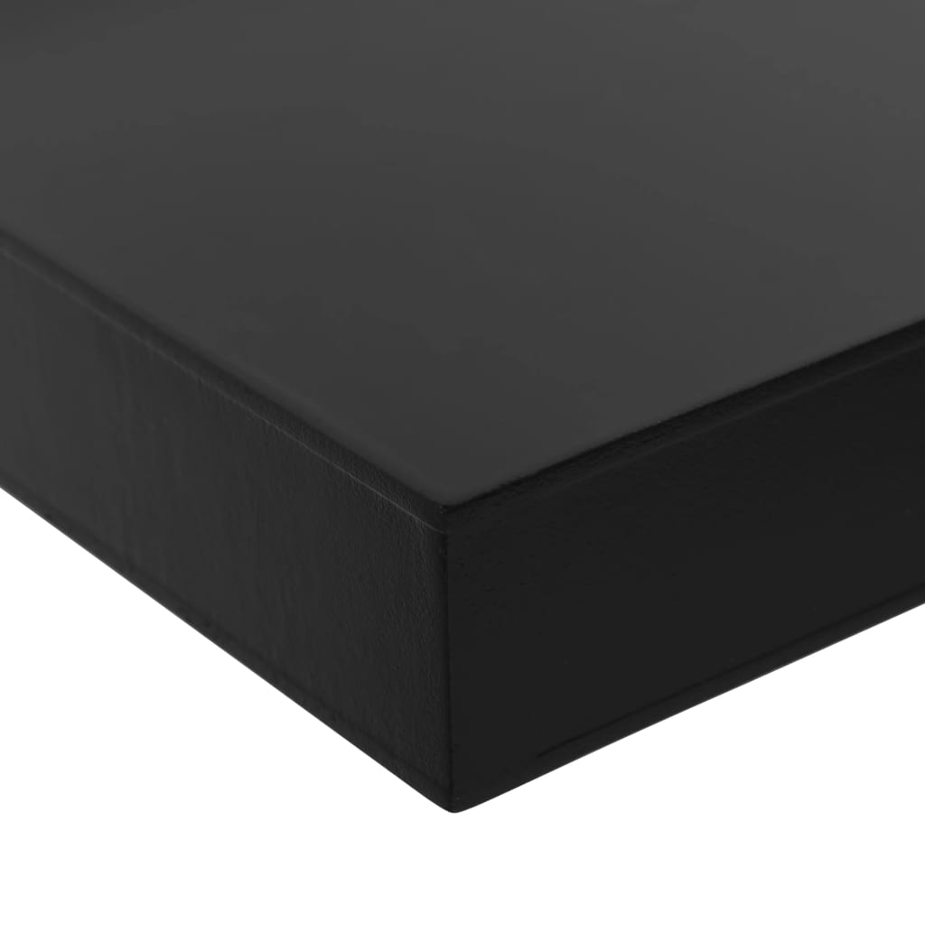 Wandschappen zwevend 2 st 120x20x3,8 cm zwart is nu te koop bij PeponiXL, paradijselijk wonen!