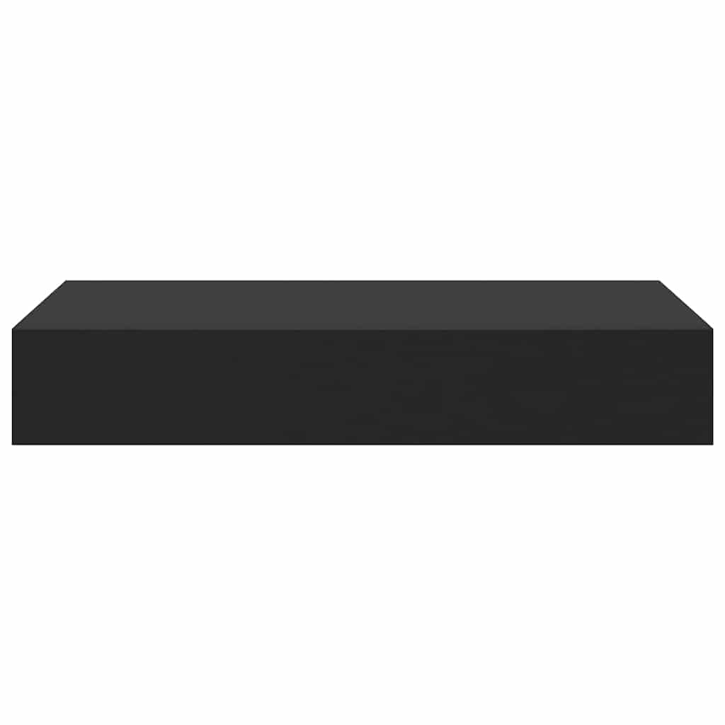 Wandschap met lade zwevend 48x25x8 cm zwart is nu te koop bij PeponiXL, paradijselijk wonen!
