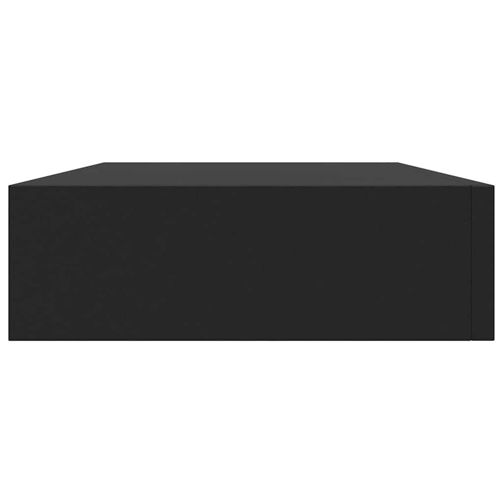 Wandschap met lade zwevend 48x25x8 cm zwart is nu te koop bij PeponiXL, paradijselijk wonen!