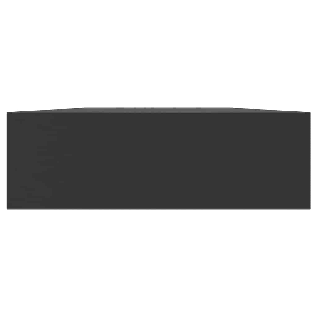 Wandschap met lade zwevend 80x25x8 cm zwart is nu te koop bij PeponiXL, paradijselijk wonen!