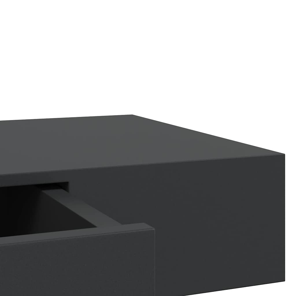 Wandschap met lade zwevend 80x25x8 cm zwart is nu te koop bij PeponiXL, paradijselijk wonen!