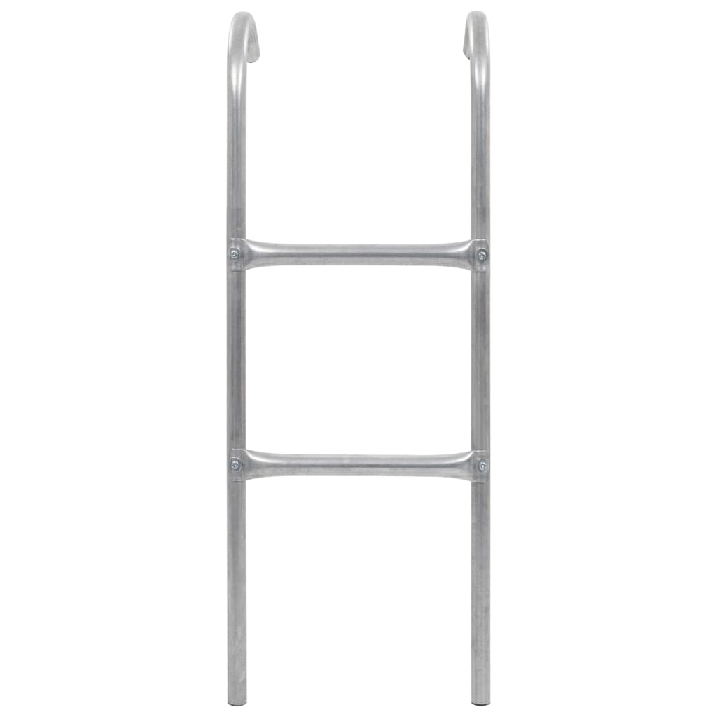 Trampolineladder met 2 sporten 102,6 cm staal zilverkleurig is nu te koop bij PeponiXL, paradijselijk wonen!