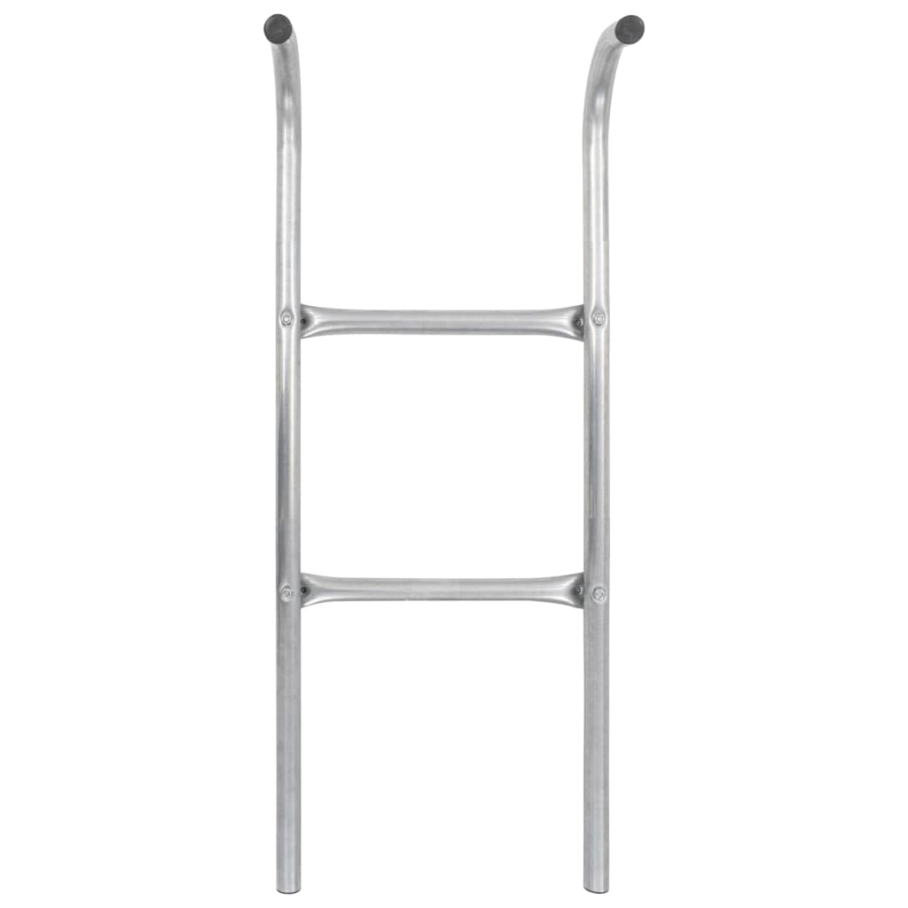 Trampolineladder met 2 sporten 102,6 cm staal zilverkleurig is nu te koop bij PeponiXL, paradijselijk wonen!