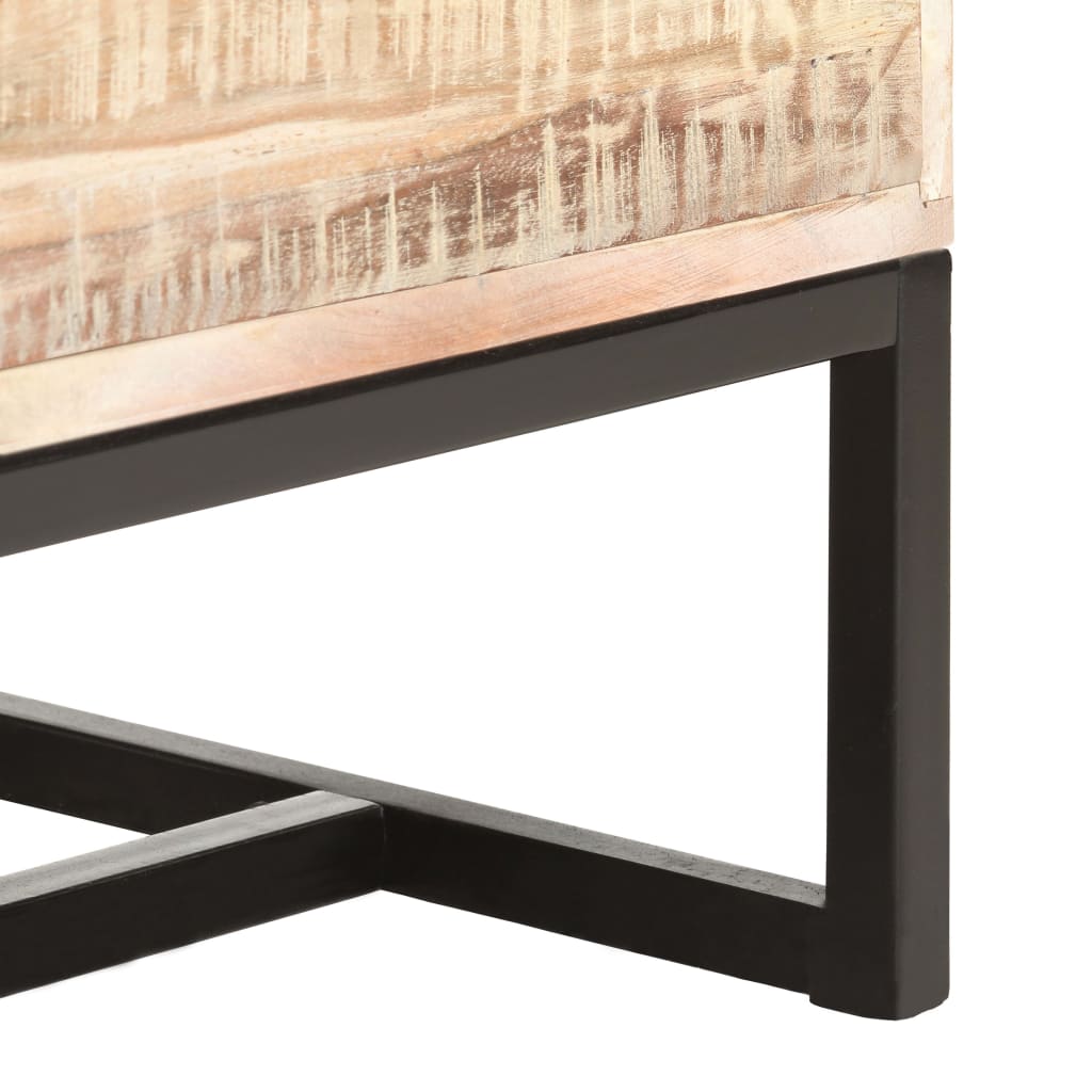 Dressoir 73x30x75 cm massief acaciahout wit is nu te koop bij PeponiXL, paradijselijk wonen!