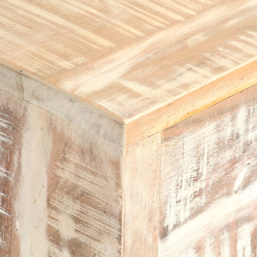 Dressoir 73x30x75 cm massief acaciahout wit is nu te koop bij PeponiXL, paradijselijk wonen!