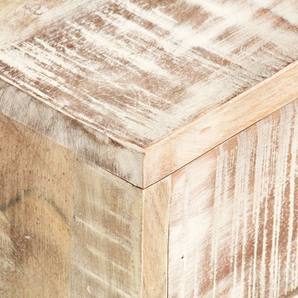 Salontafel 117x50x30 cm massief acaciahout wit is nu te koop bij PeponiXL, paradijselijk wonen!
