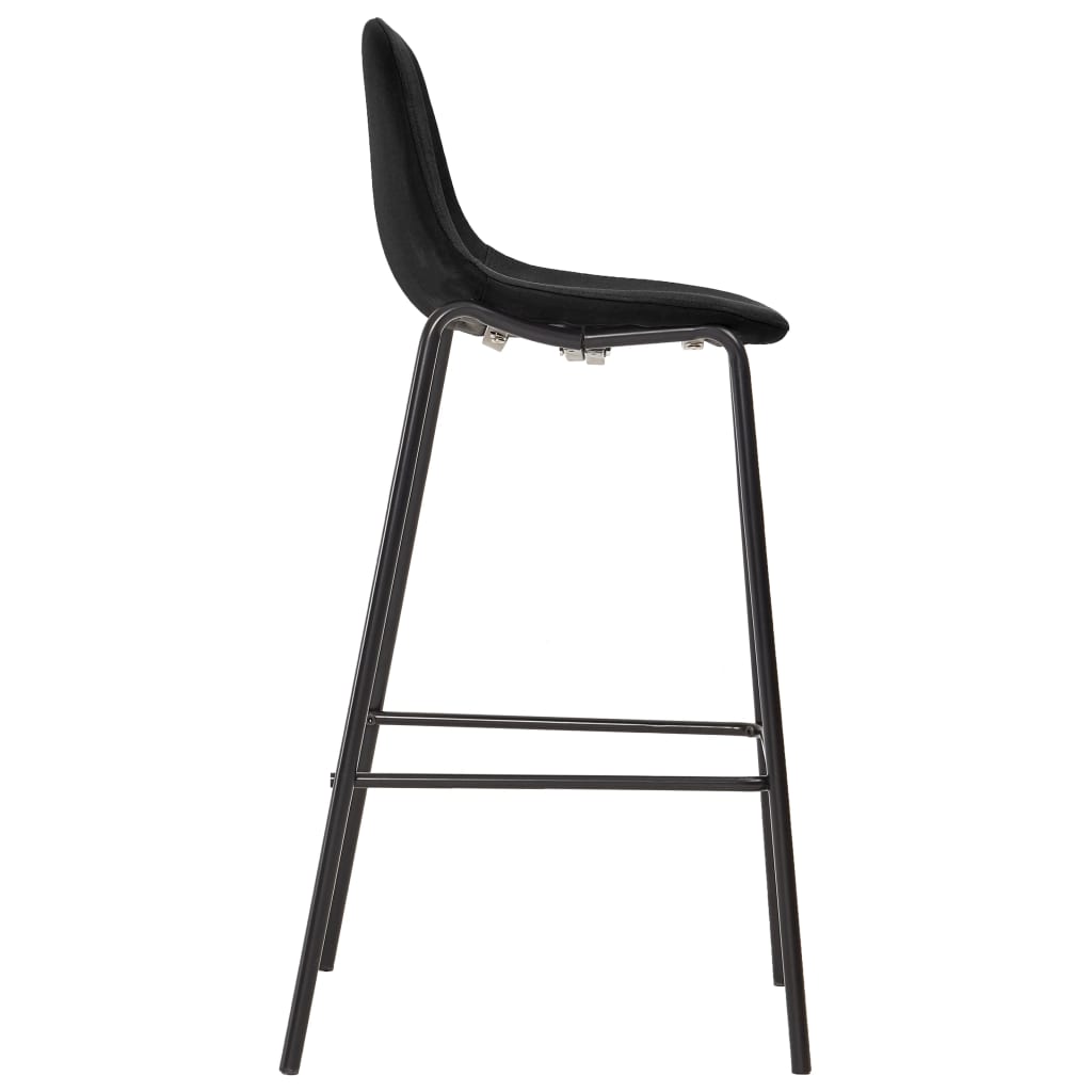 5-delige Barset stof zwart is nu te koop bij PeponiXL, paradijselijk wonen!