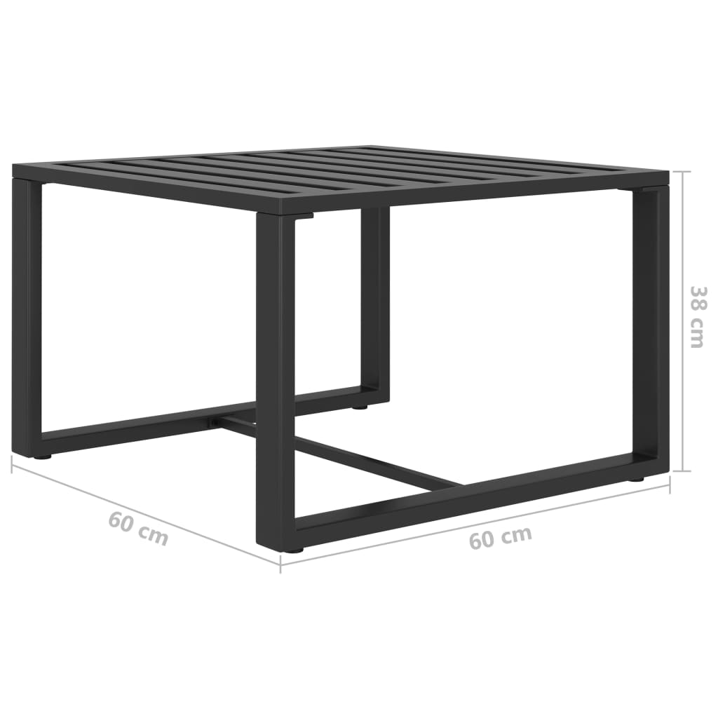 5-delige Loungeset met kussens aluminium antraciet is nu te koop bij PeponiXL, paradijselijk wonen!