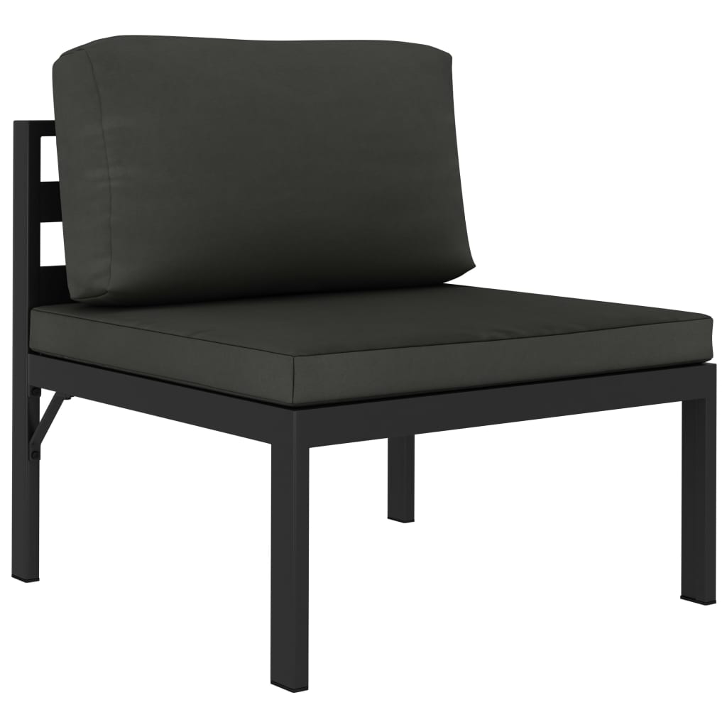 8-delige Loungeset met kussens aluminium antraciet is nu te koop bij PeponiXL, paradijselijk wonen!