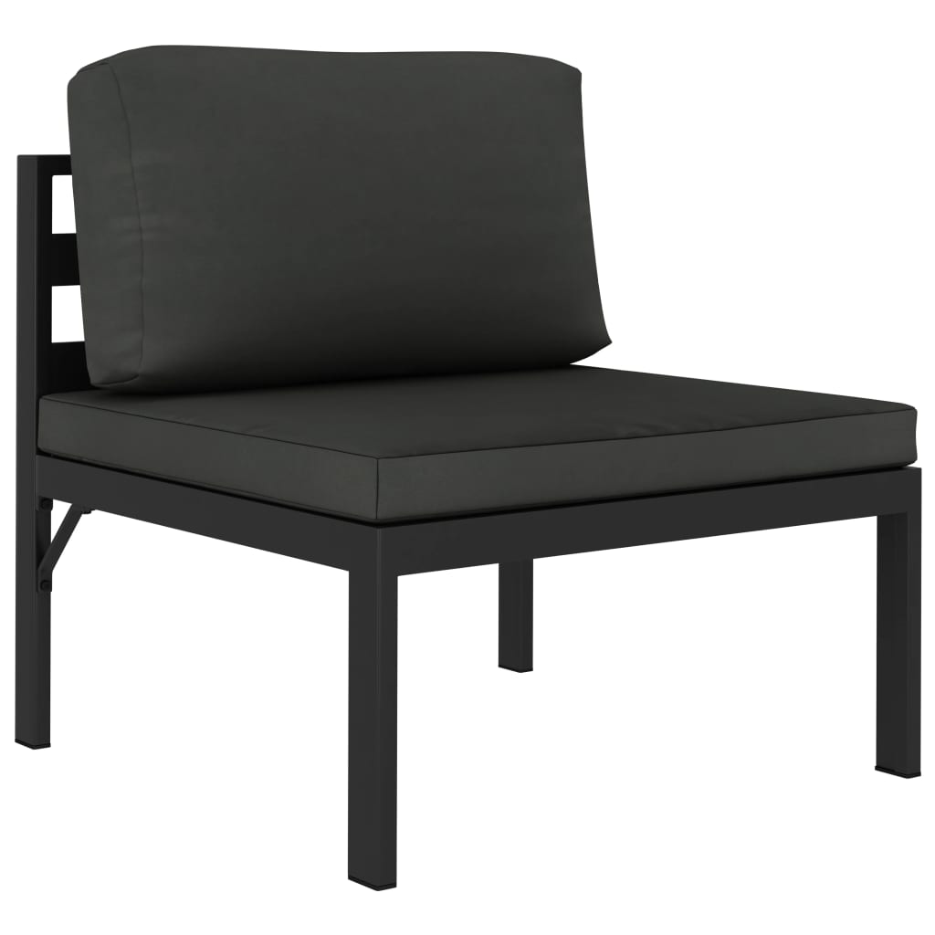 3-delige Loungeset met kussens aluminium antraciet is nu te koop bij PeponiXL, paradijselijk wonen!