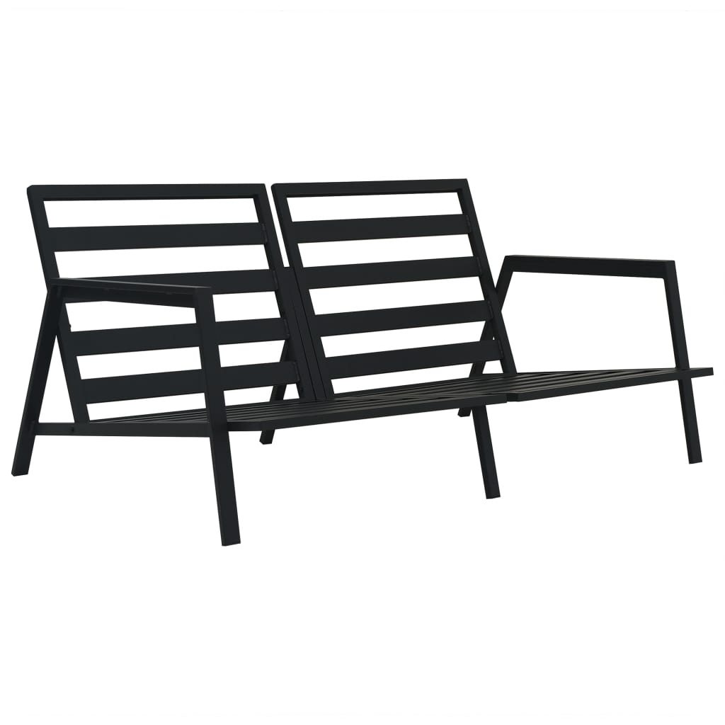 5-delige Loungeset met kussens aluminium donkergrijs is nu te koop bij PeponiXL, paradijselijk wonen!