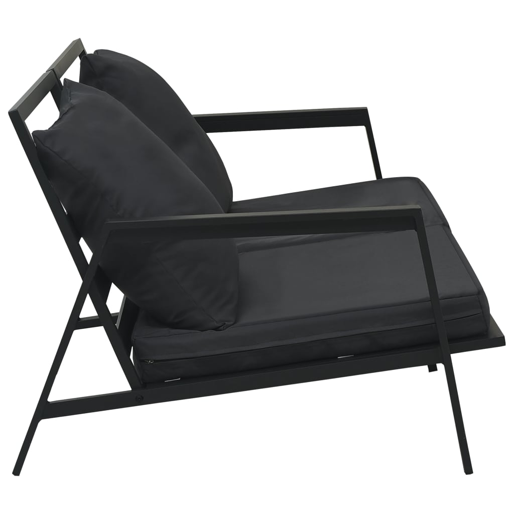 5-delige Loungeset met kussens aluminium donkergrijs is nu te koop bij PeponiXL, paradijselijk wonen!