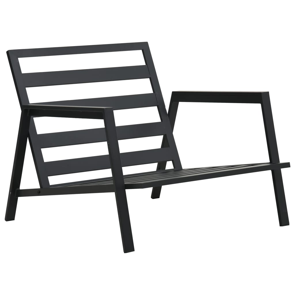 5-delige Loungeset met kussens aluminium donkergrijs is nu te koop bij PeponiXL, paradijselijk wonen!