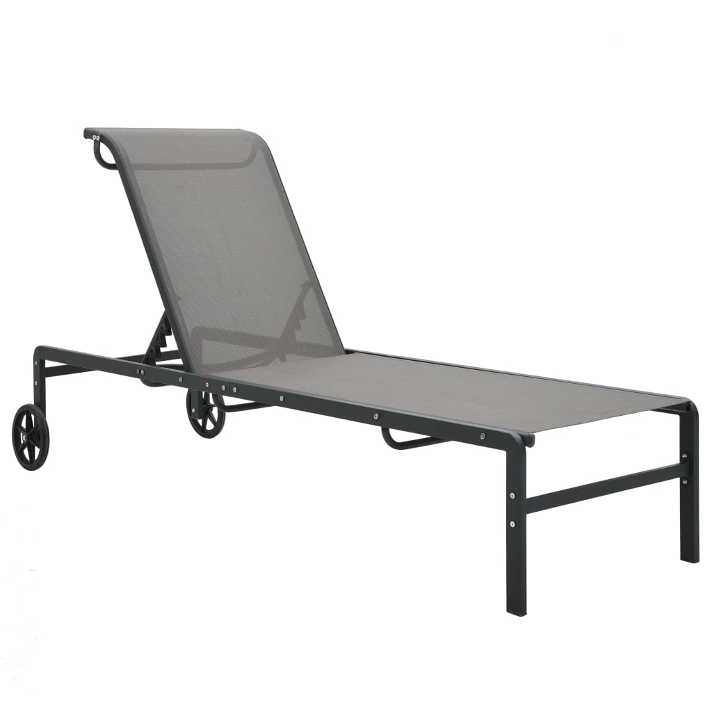 Ligbedden 2 st met tafel textileen en staal is nu te koop bij PeponiXL, paradijselijk wonen!