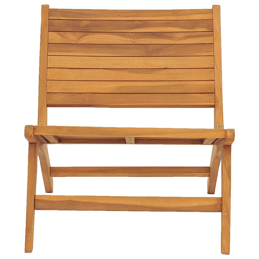 Tuinstoel met voetensteun massief teakhout is nu te koop bij PeponiXL, paradijselijk wonen!