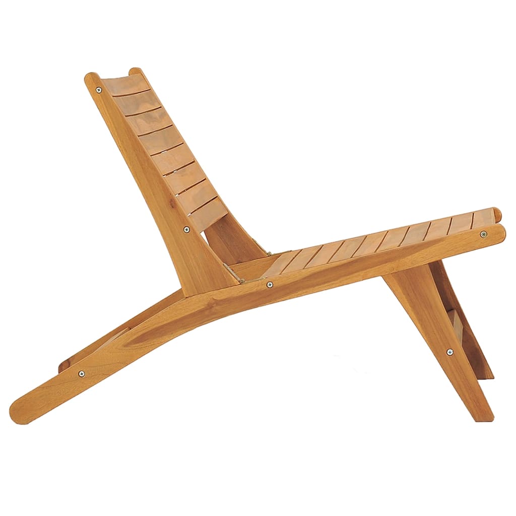Tuinstoel met voetensteun massief teakhout is nu te koop bij PeponiXL, paradijselijk wonen!