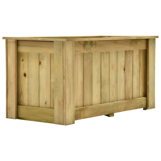 Plantenbak verhoogd 100x50x50 cm geïmpregneerd grenenhout is nu te koop bij PeponiXL, paradijselijk wonen!