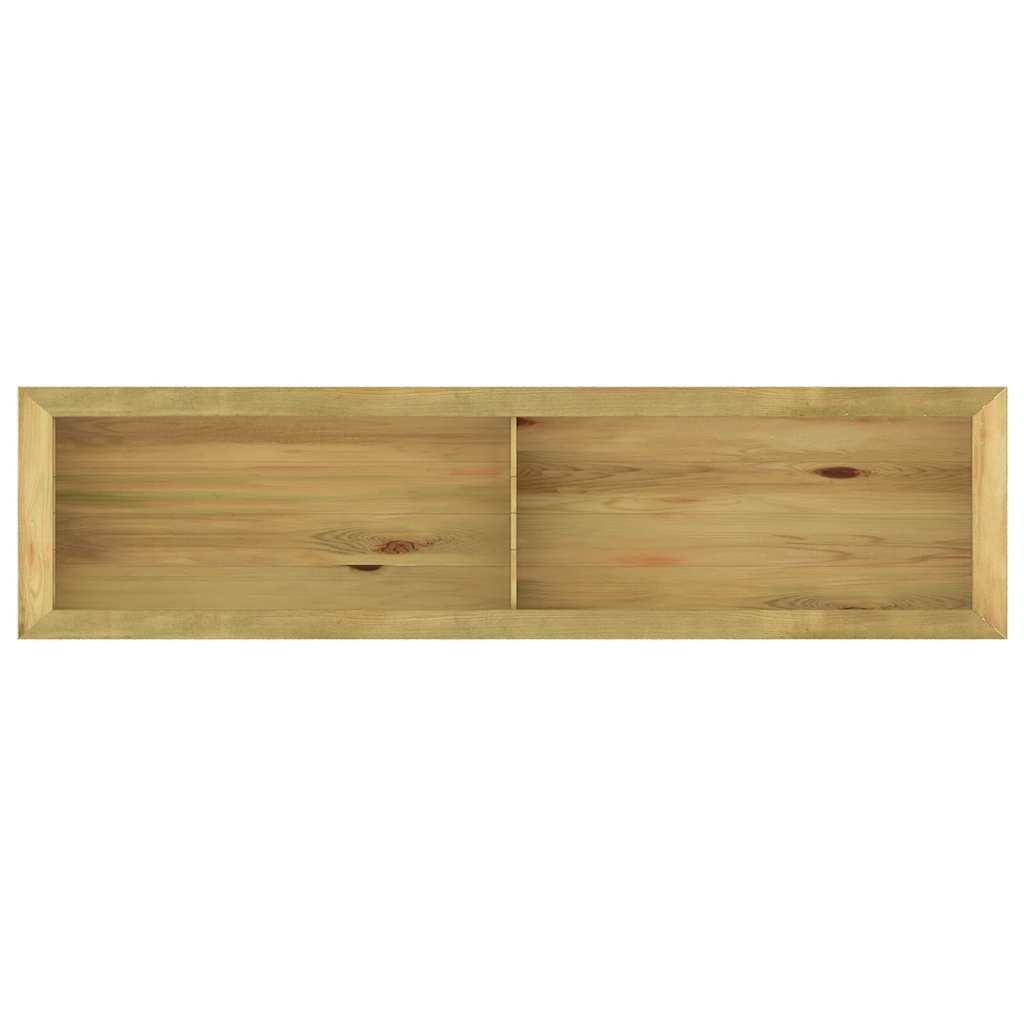 Plantenbak verhoogd 196x50x50 cm geïmpregneerd grenenhout is nu te koop bij PeponiXL, paradijselijk wonen!
