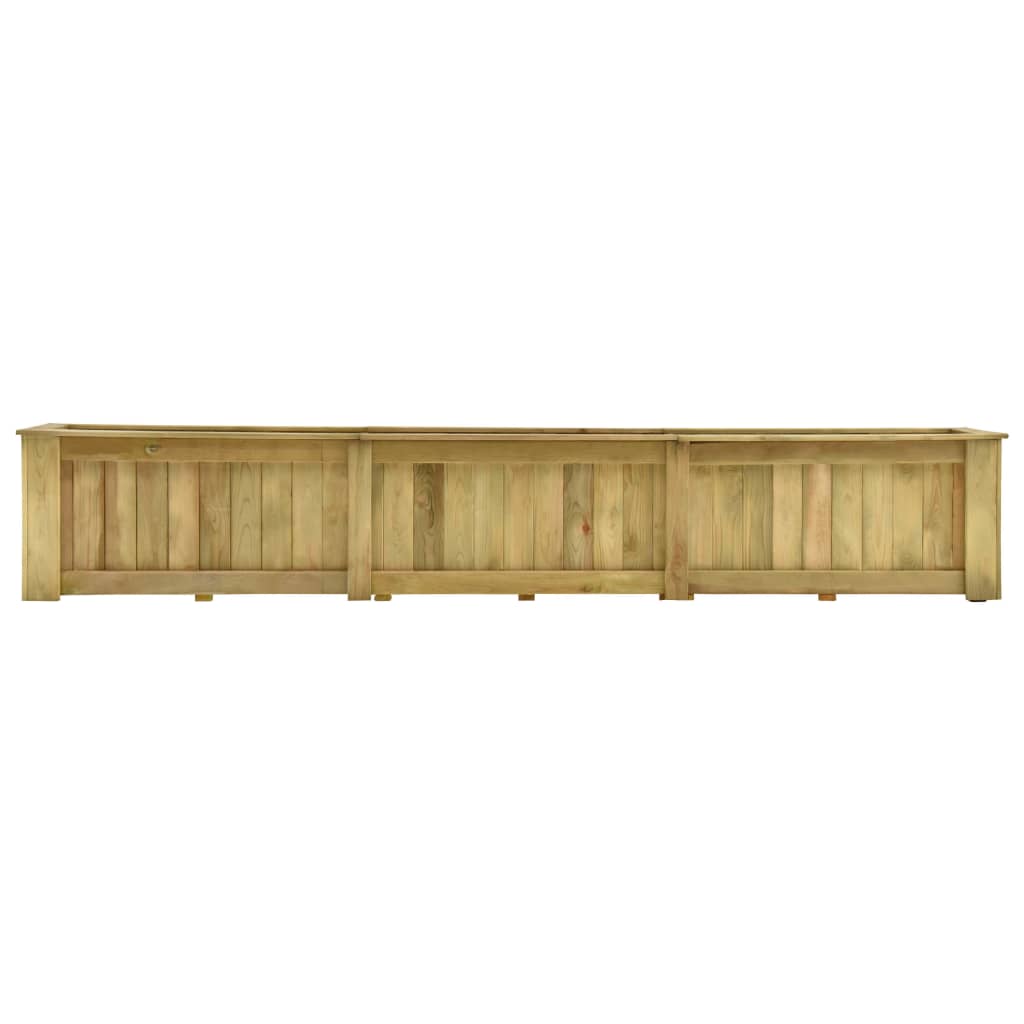 Plantenbak verhoogd 291x50x50 cm geïmpregneerd grenenhout is nu te koop bij PeponiXL, paradijselijk wonen!