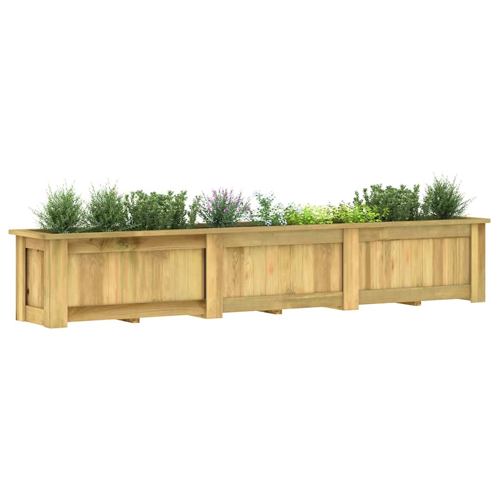 Plantenbak verhoogd 291x50x50 cm geïmpregneerd grenenhout is nu te koop bij PeponiXL, paradijselijk wonen!